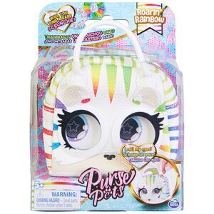 Purse Pets Micros Roarin Rainbow Stylish Small Purse with Eye Roll Feature